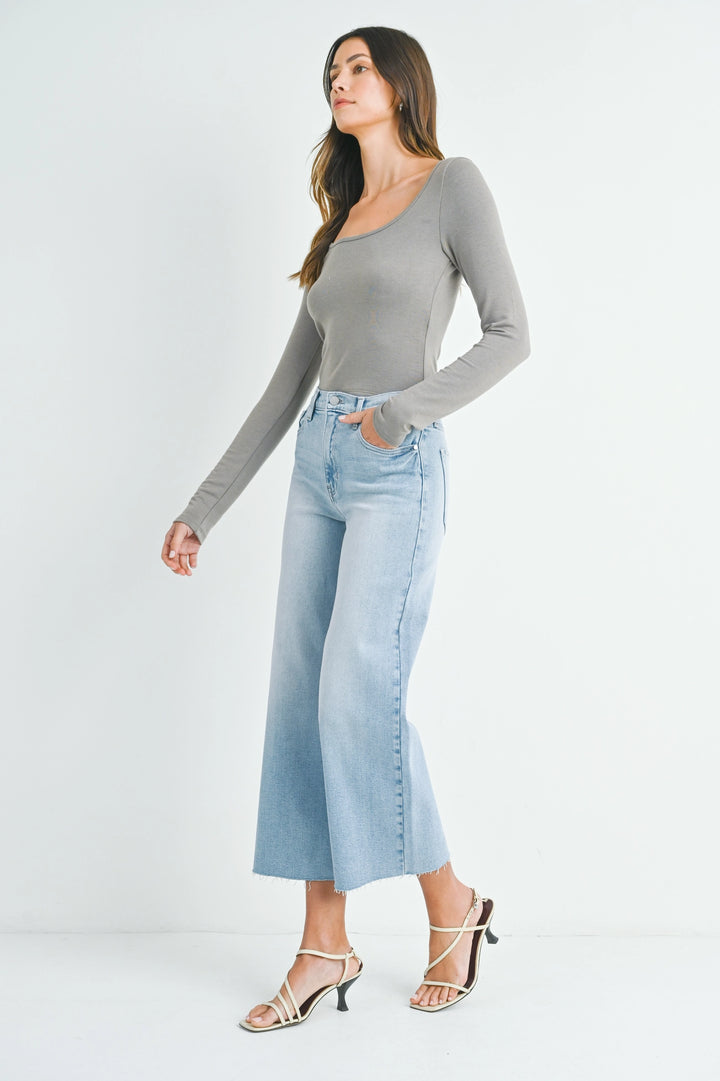 Scissor Cut Wide Leg