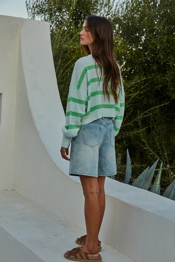 Mara Striped Crewneck