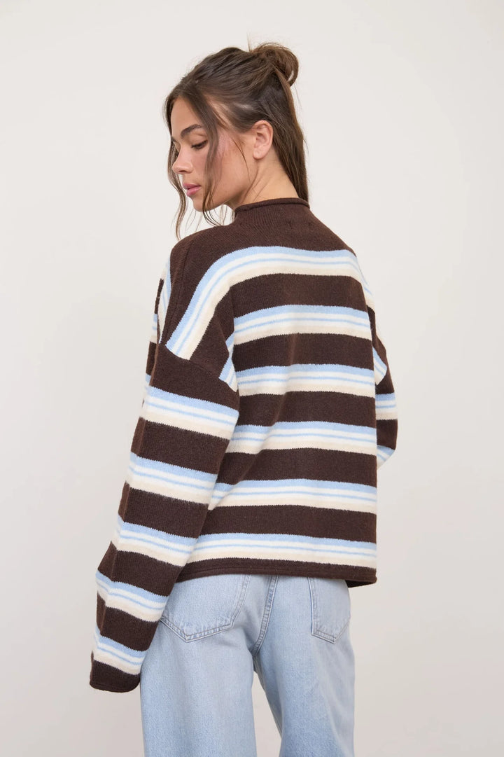 Parker Rolled Neck Cardigan
