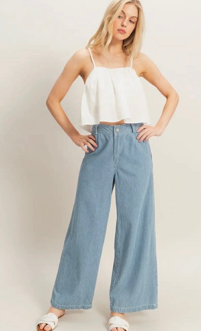 Anya Striped Denim