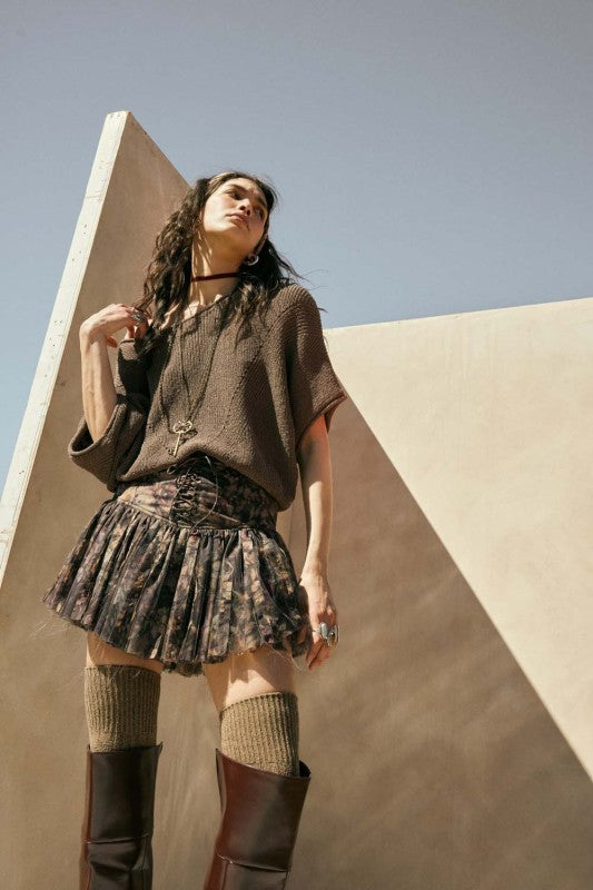 Olivia Ribbed Knit Sweater