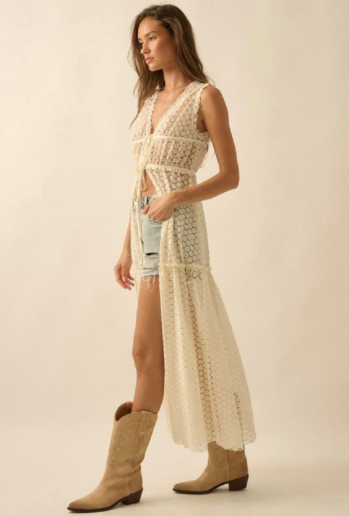 Isabella Tie Front Maxi Top