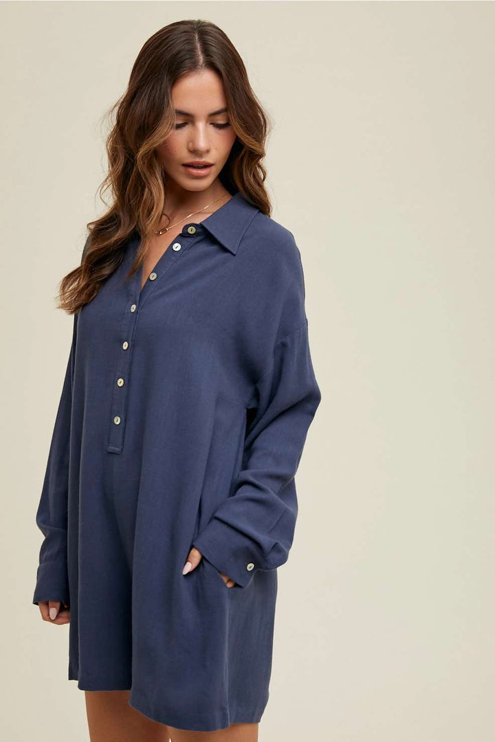 Robin Linen Romper