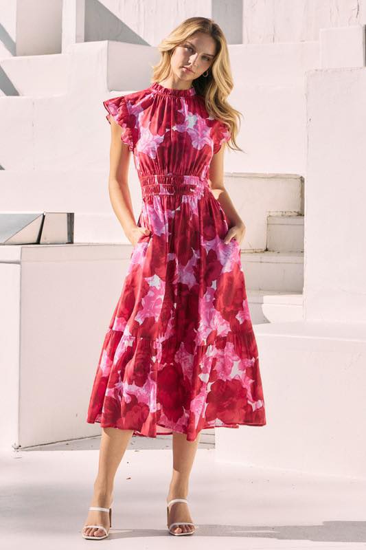 Blushing Meadow Midi