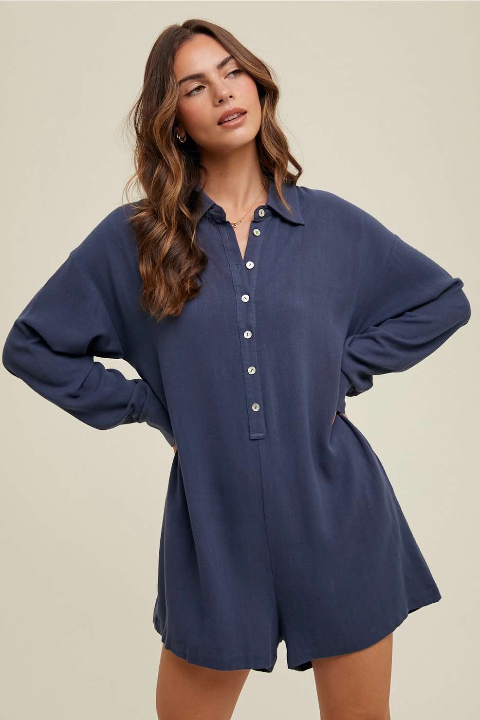 Robin Linen Romper