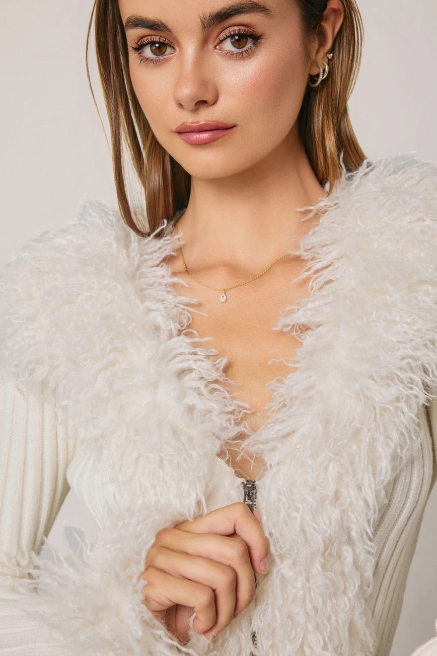 Zsa Zsa Faux Fur Cardigan
