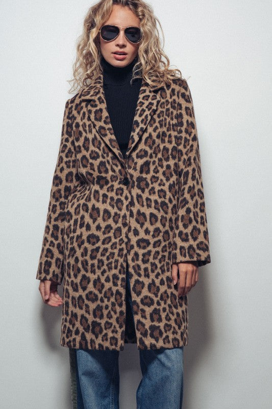 Here Kitty Leopard Coat