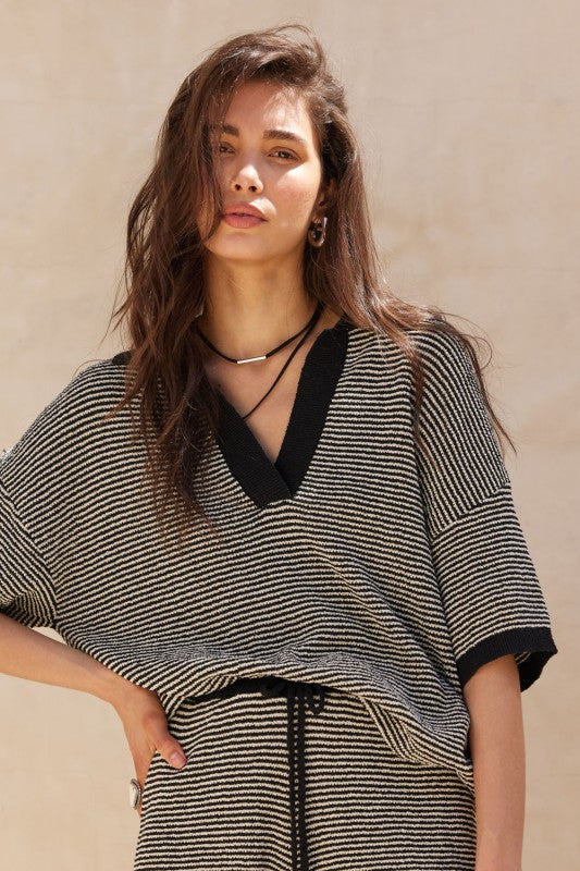 Amanda Ribbed Knit Top