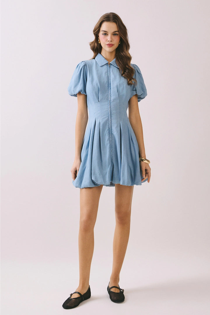 Bubble Skirt Mini Dress