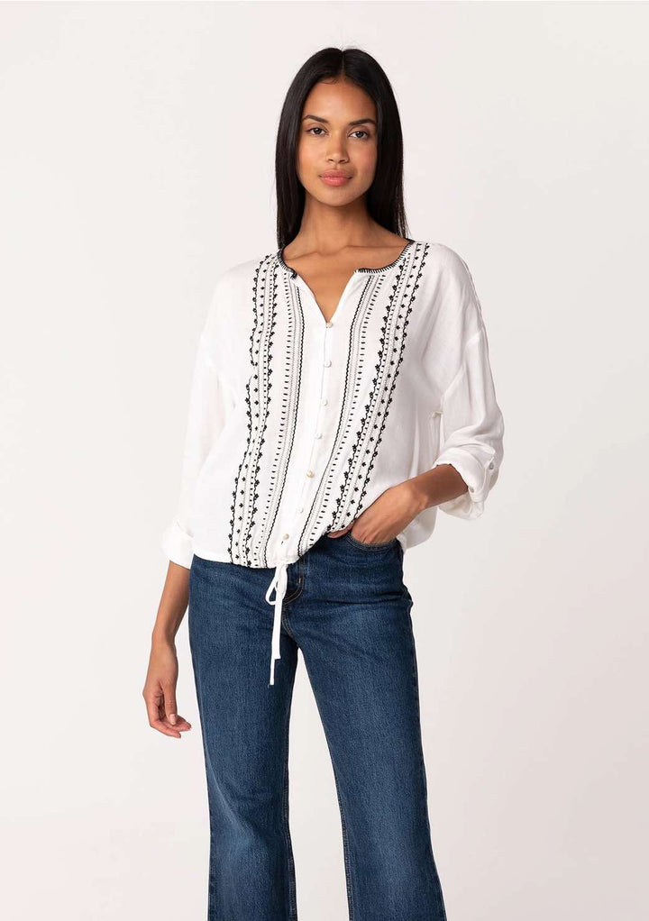 Aria Embroidered Blouse