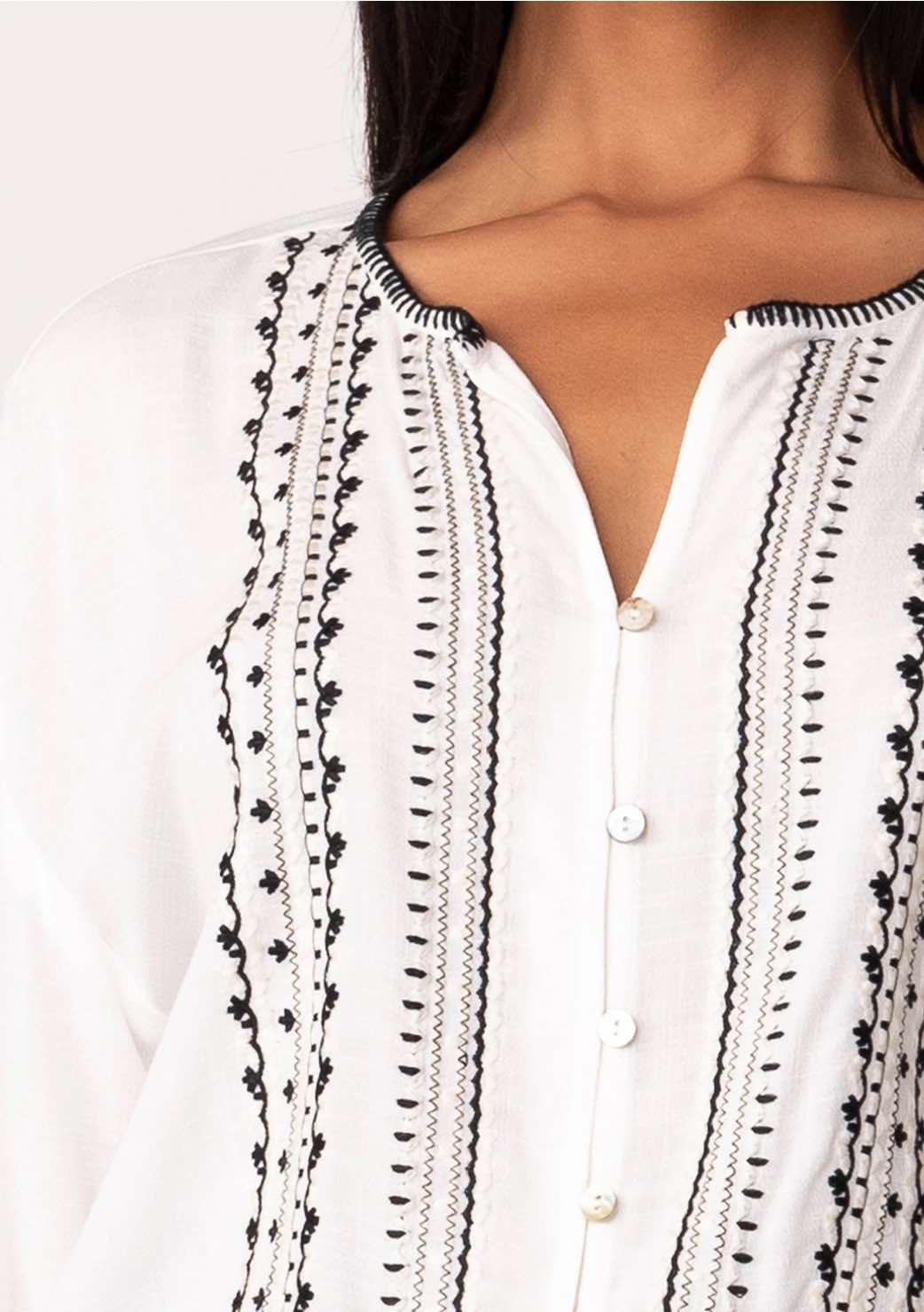 Aria Embroidered Blouse