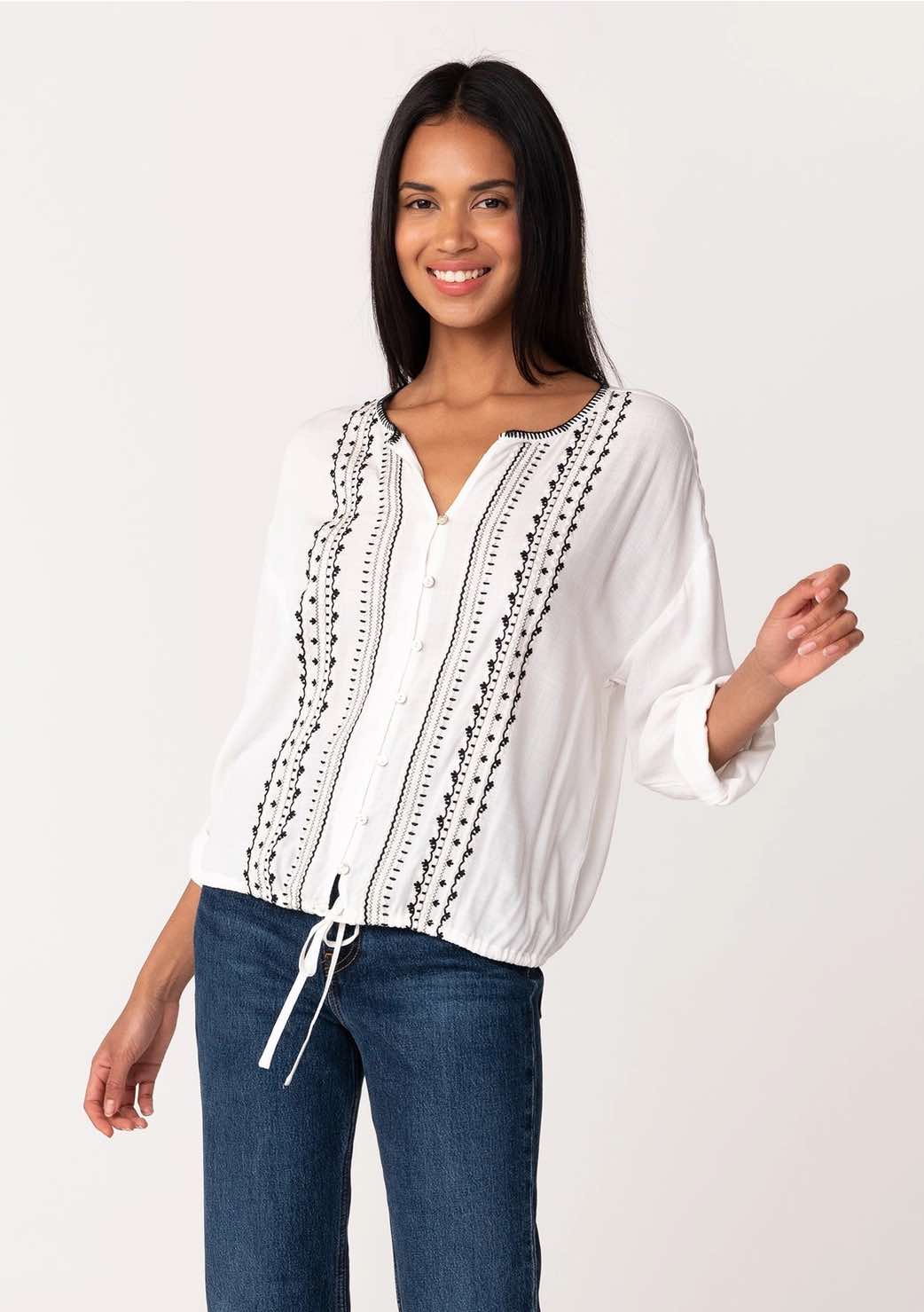 Aria Embroidered Blouse