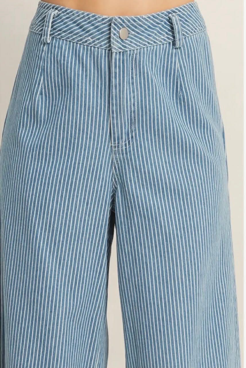 Anya Striped Denim