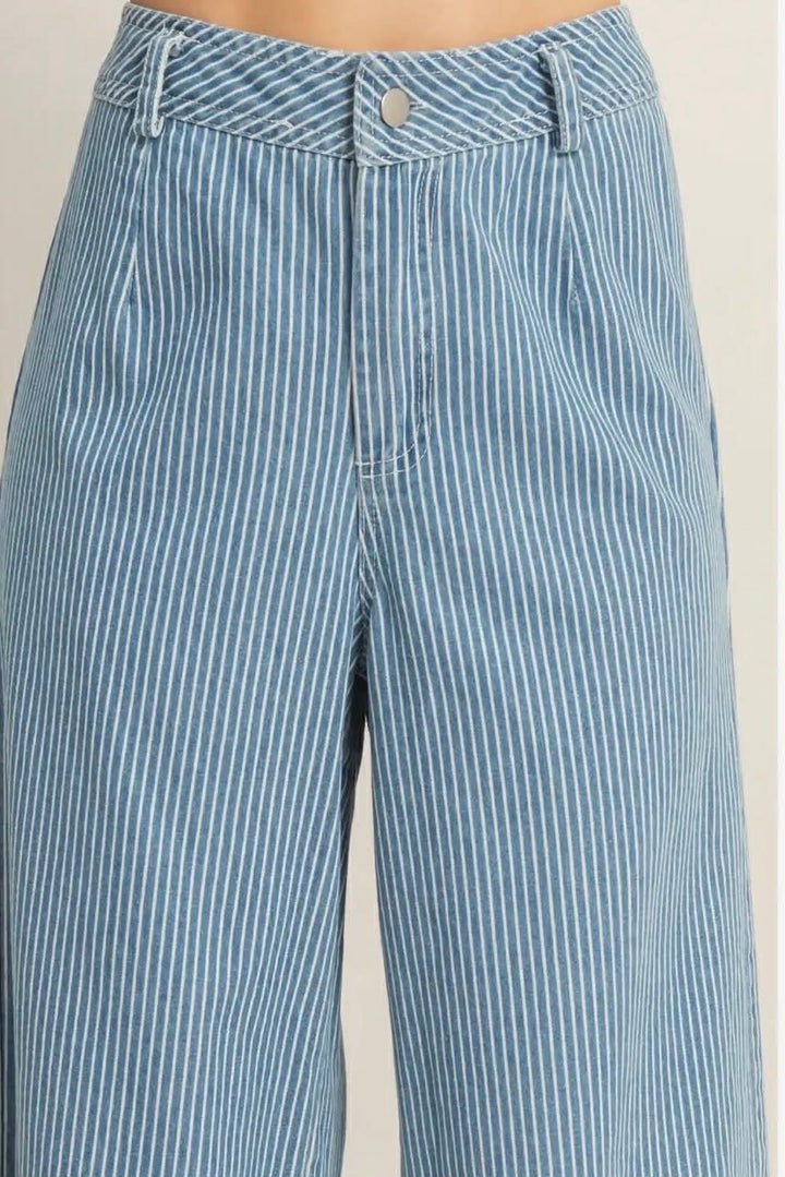 Anya Striped Denim