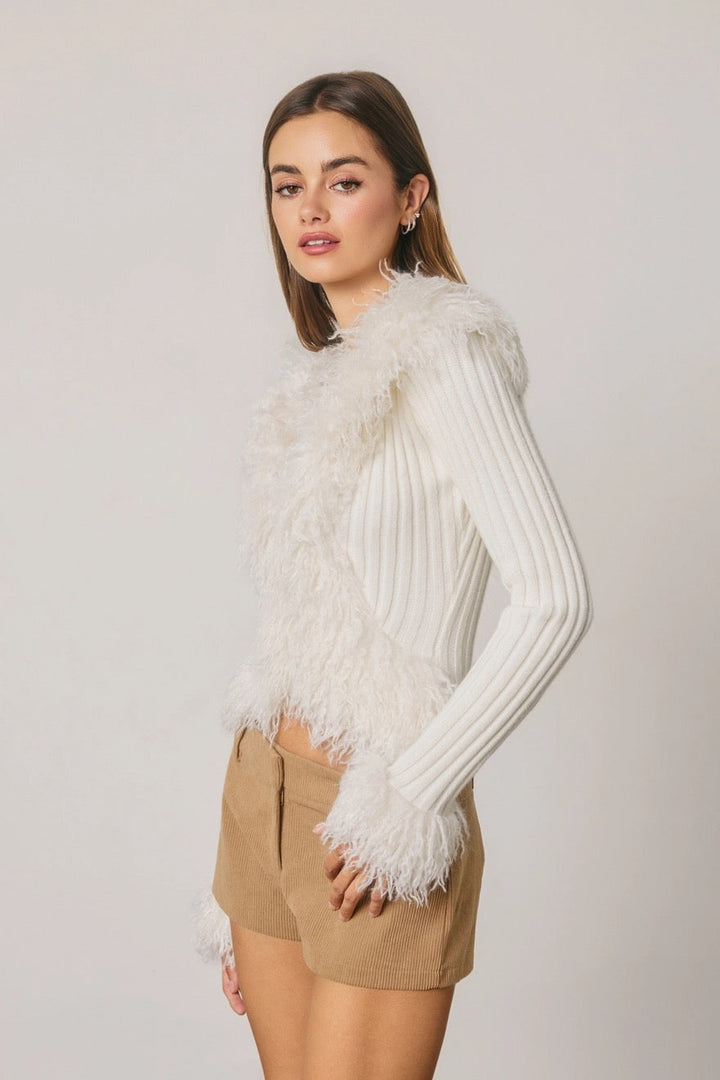 Zsa Zsa Faux Fur Cardigan