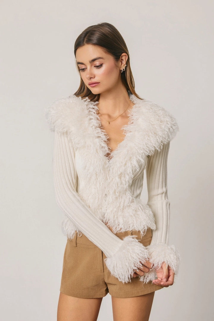 Zsa Zsa Faux Fur Cardigan
