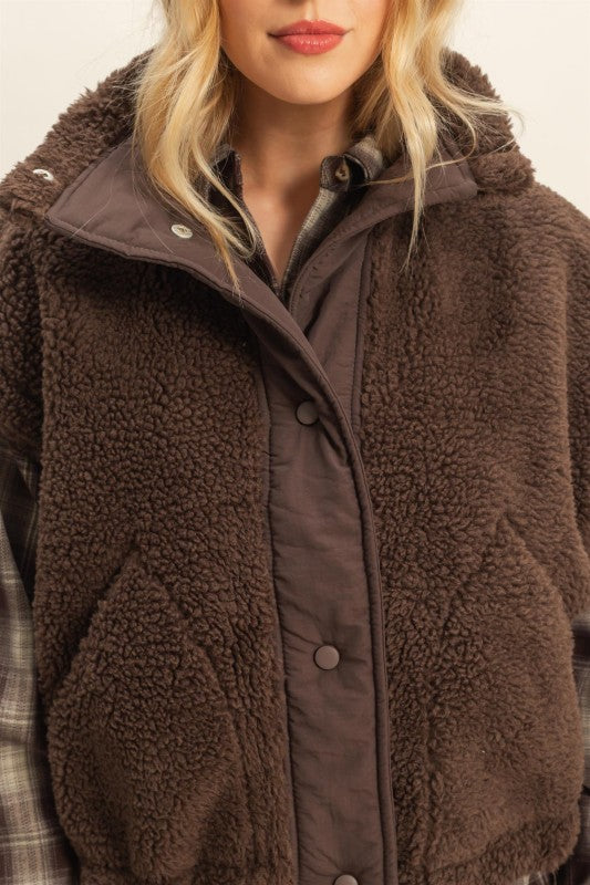 Aspen Oversized Sherpa Vest