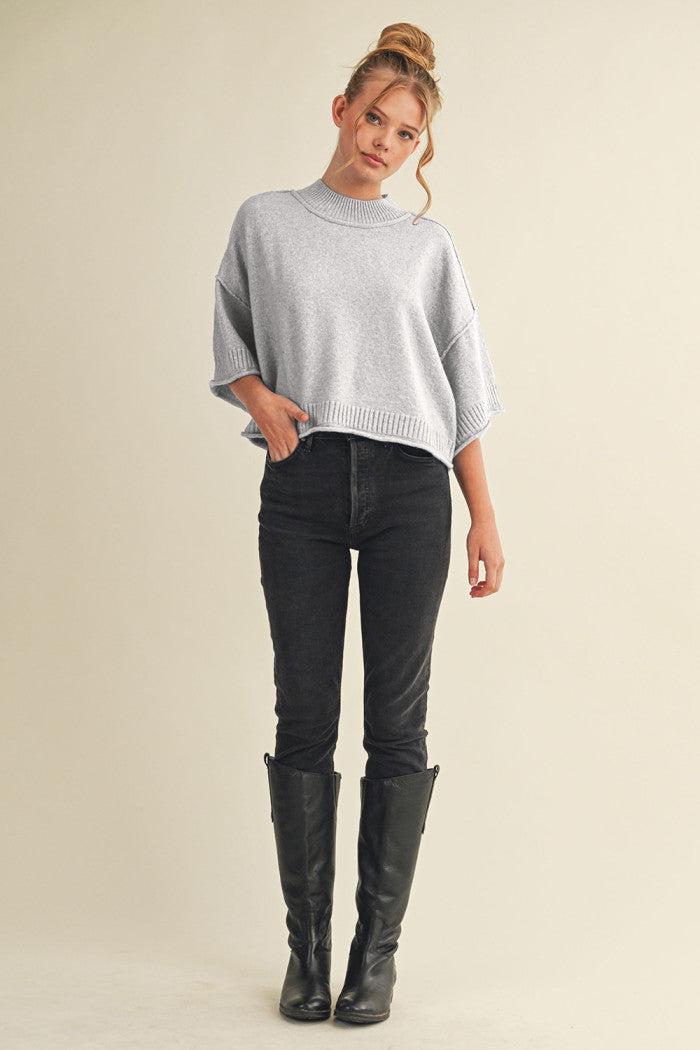Nadia Mock Neck Sweater