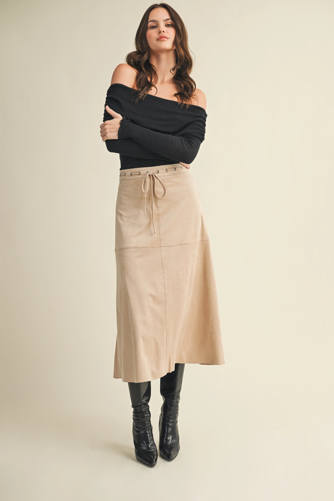Aurelia Suede Midi