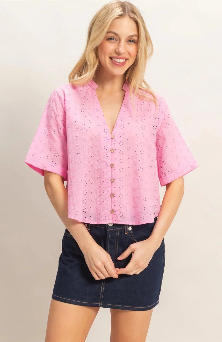 Mimi Eyelet Top