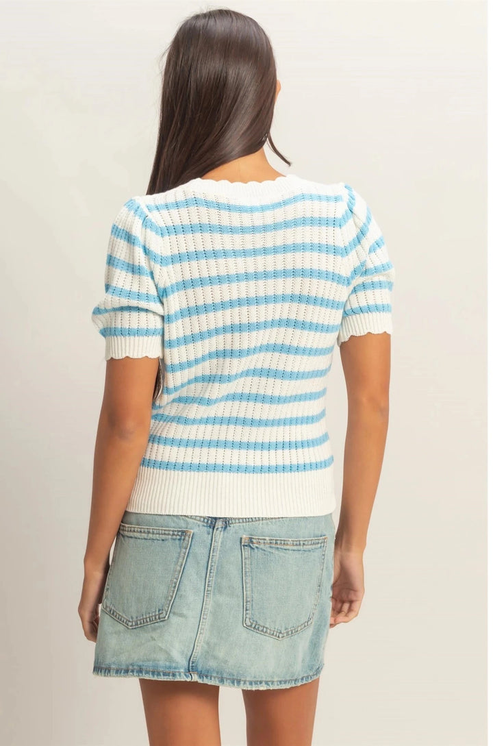 Ocean Breeze Striped Top