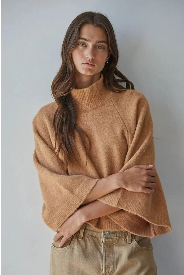 Evelyn Mock Neck Sweater