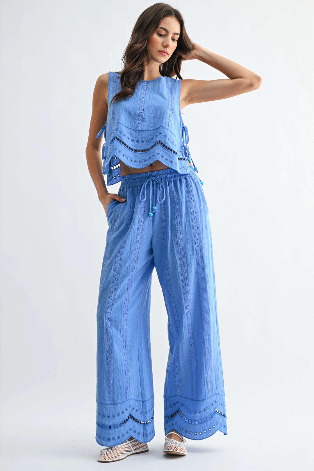 Alma Embroidered Pants