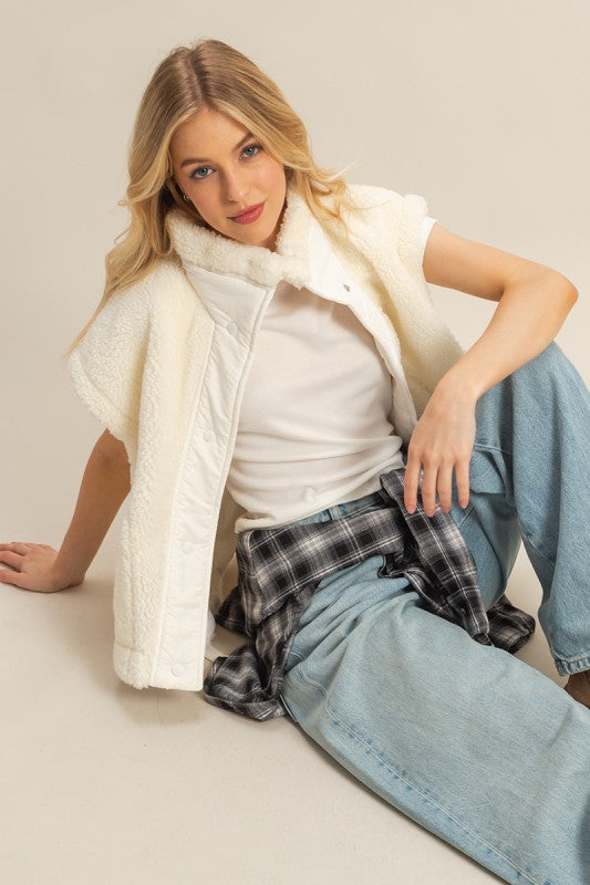 Aspen Oversized Sherpa Vest