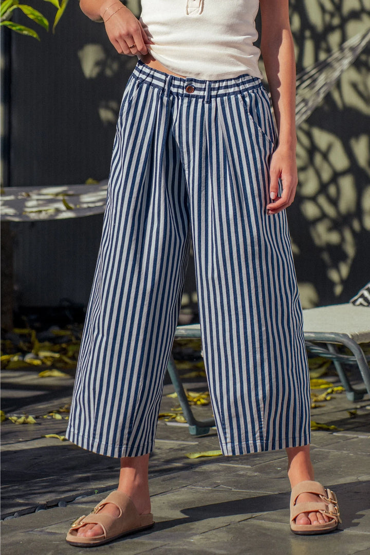 Anette Pleated Culotte Pants