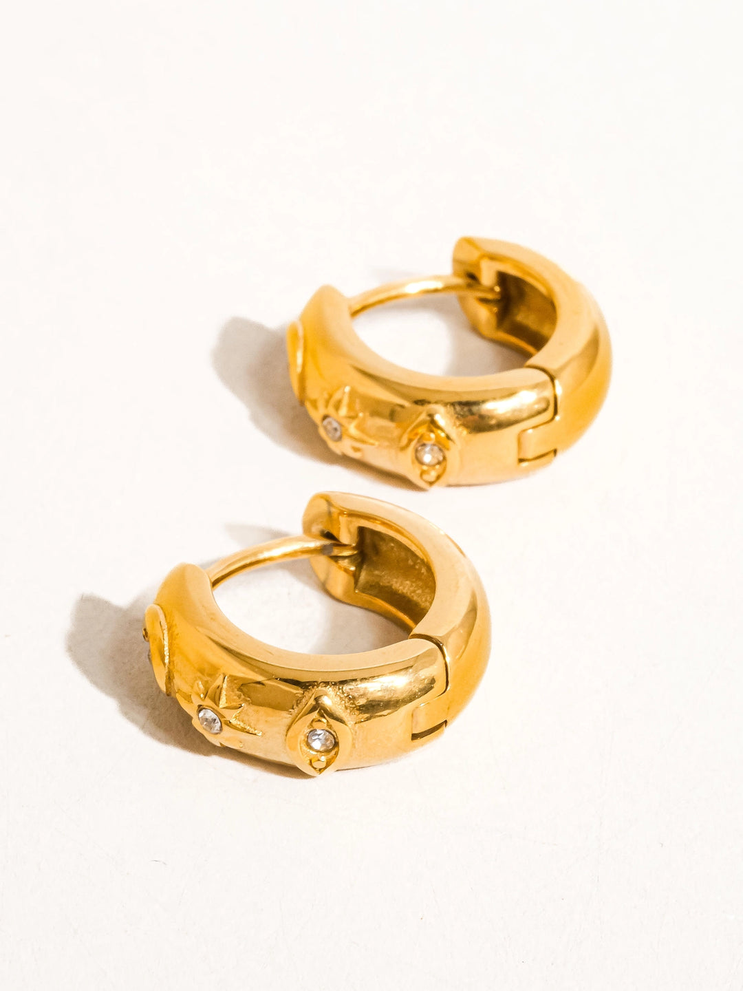 Star Hoop Earrings