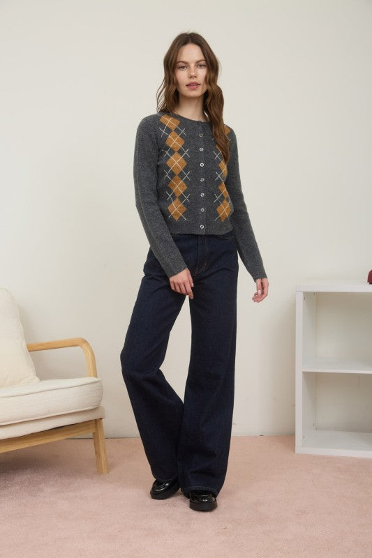 Margaret Argyle Cardigan Sweater