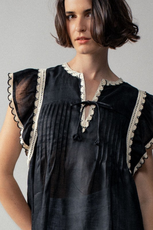 Ginny Flutter Sleeve Top