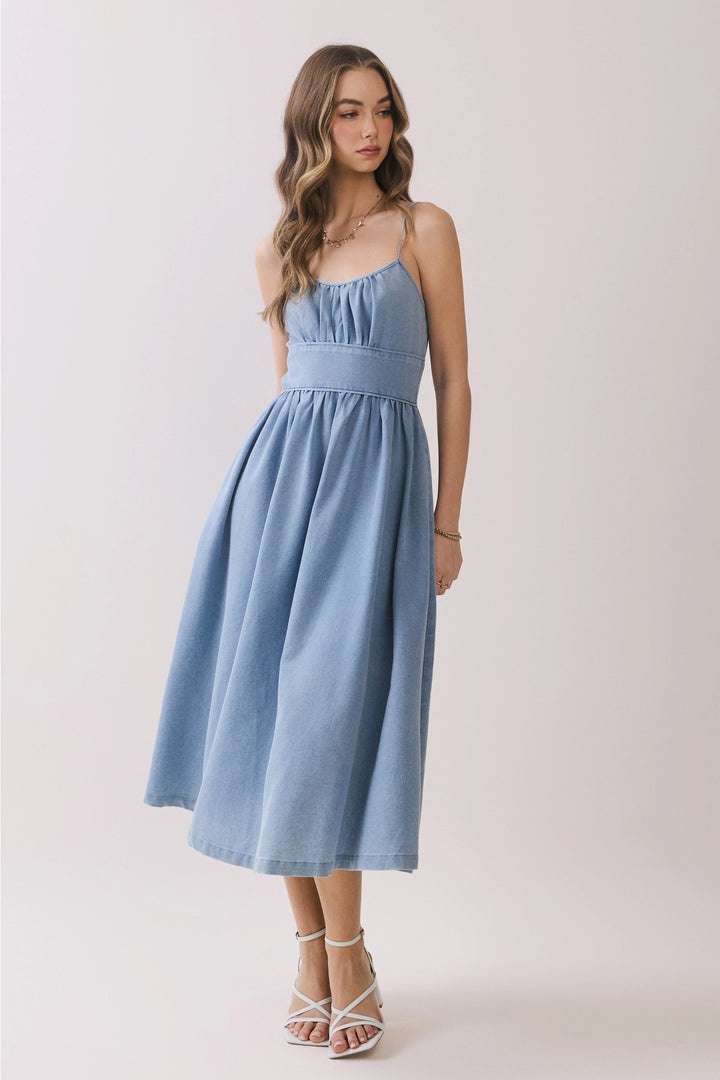 Elsie Denim Midi Dress