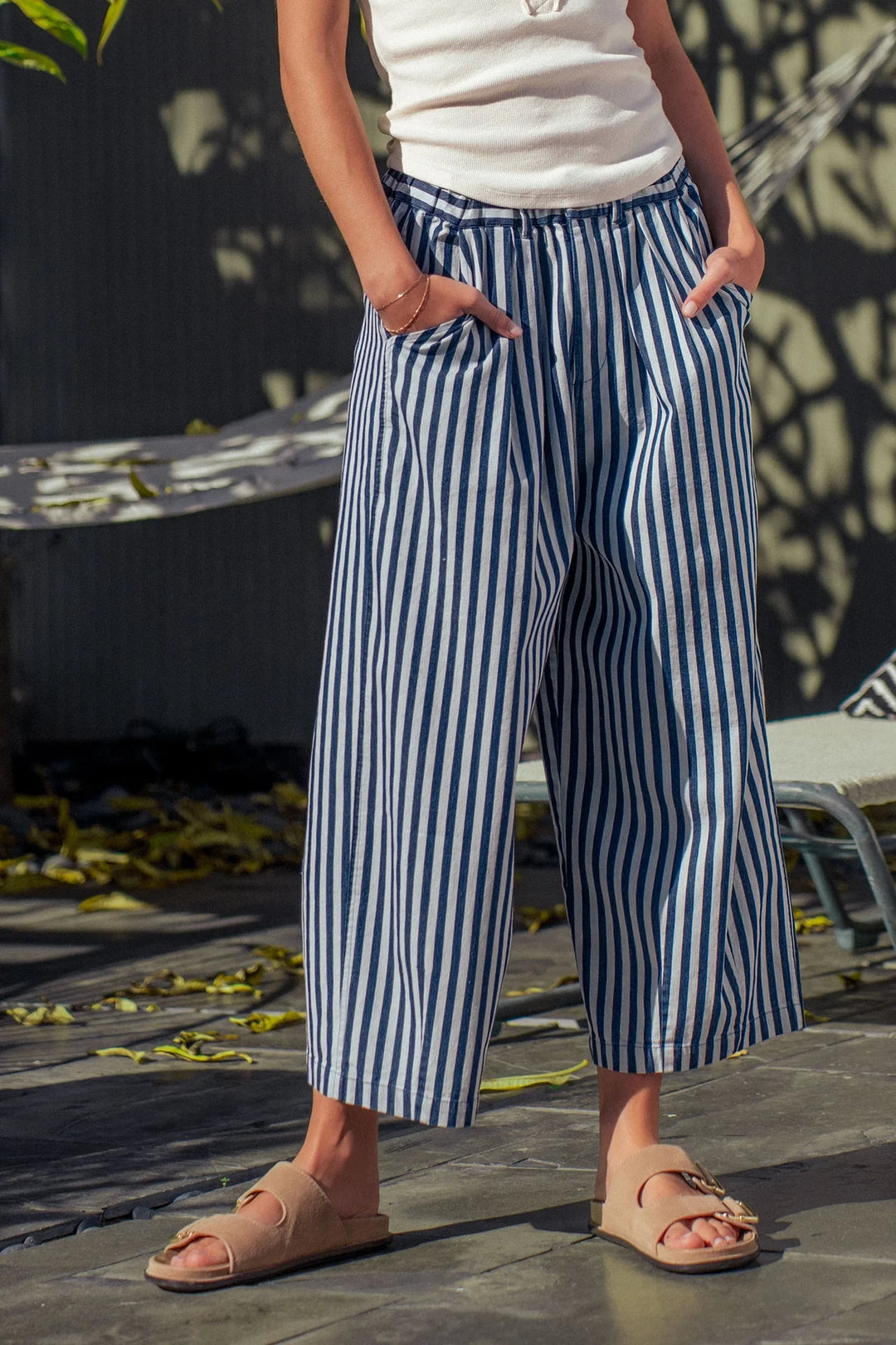 Anette Pleated Culotte Pants