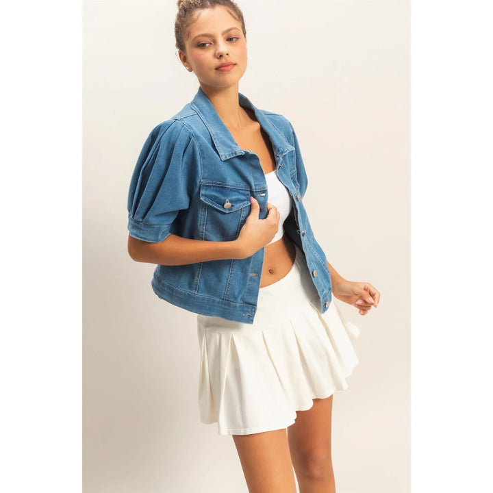 Gia Short Sleeve Denim Jacket