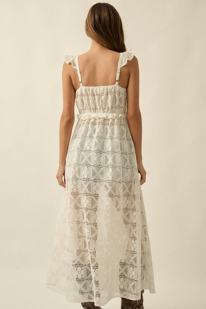 Selina Ruffled Layering Midi Dress
