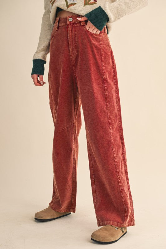 Tate Corduroy Wide Leg Pants