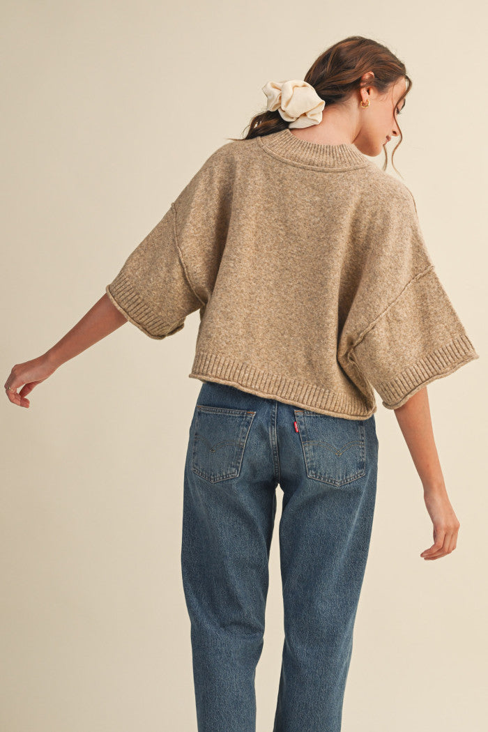 Nadia Mock Neck Sweater