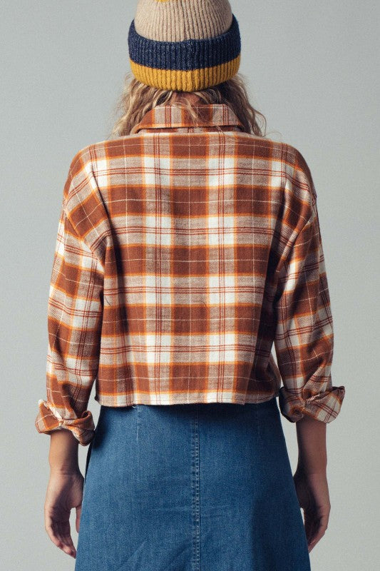 Reese Boxy Flannel Top