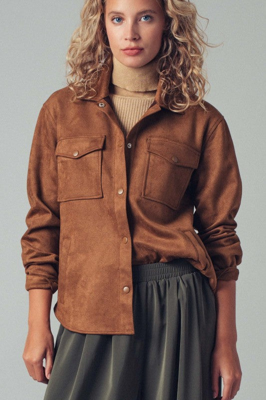 Cove Faux Suede Shacket