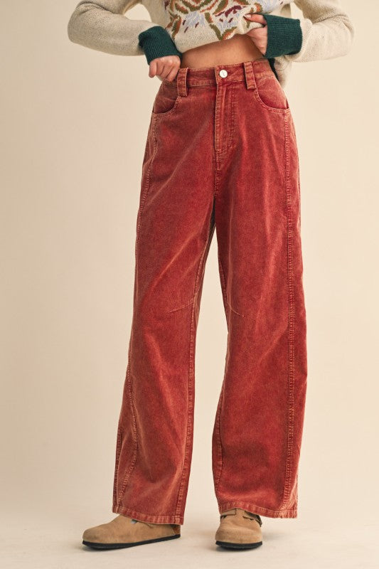 Tate Corduroy Wide Leg Pants