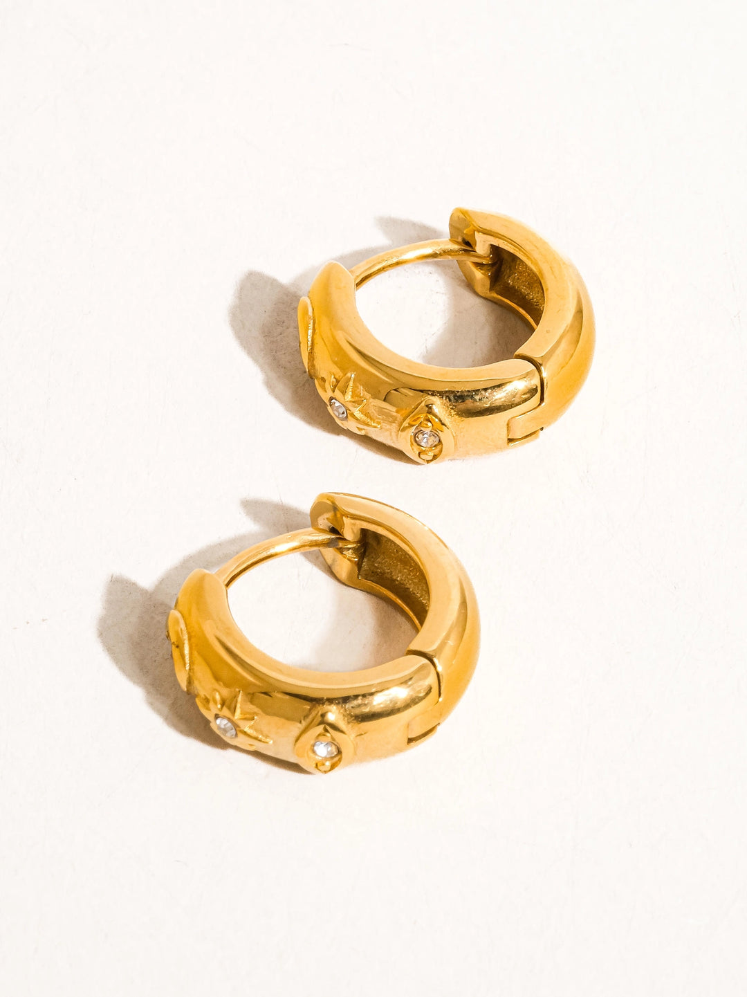 Star Hoop Earrings
