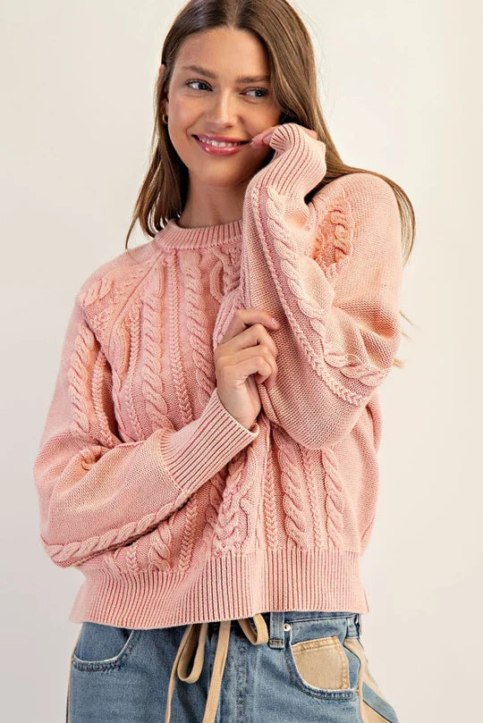 Amber Cable Knit Sweater