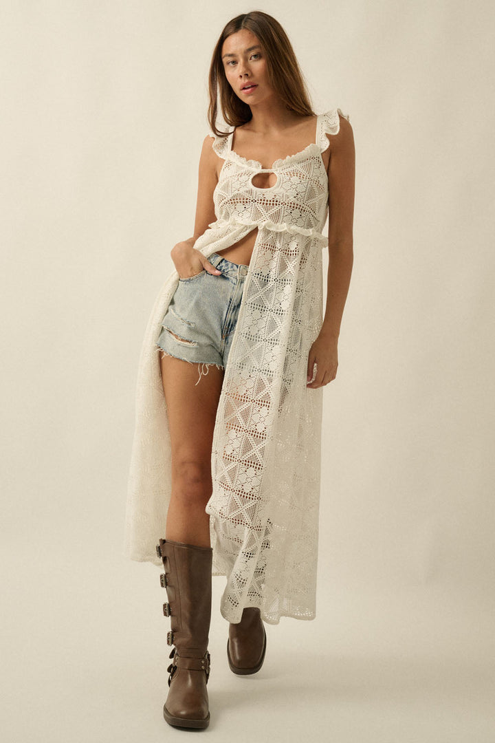 Selina Ruffled Layering Midi Dress