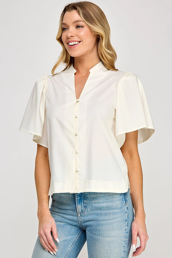 Laurel Poplin Top