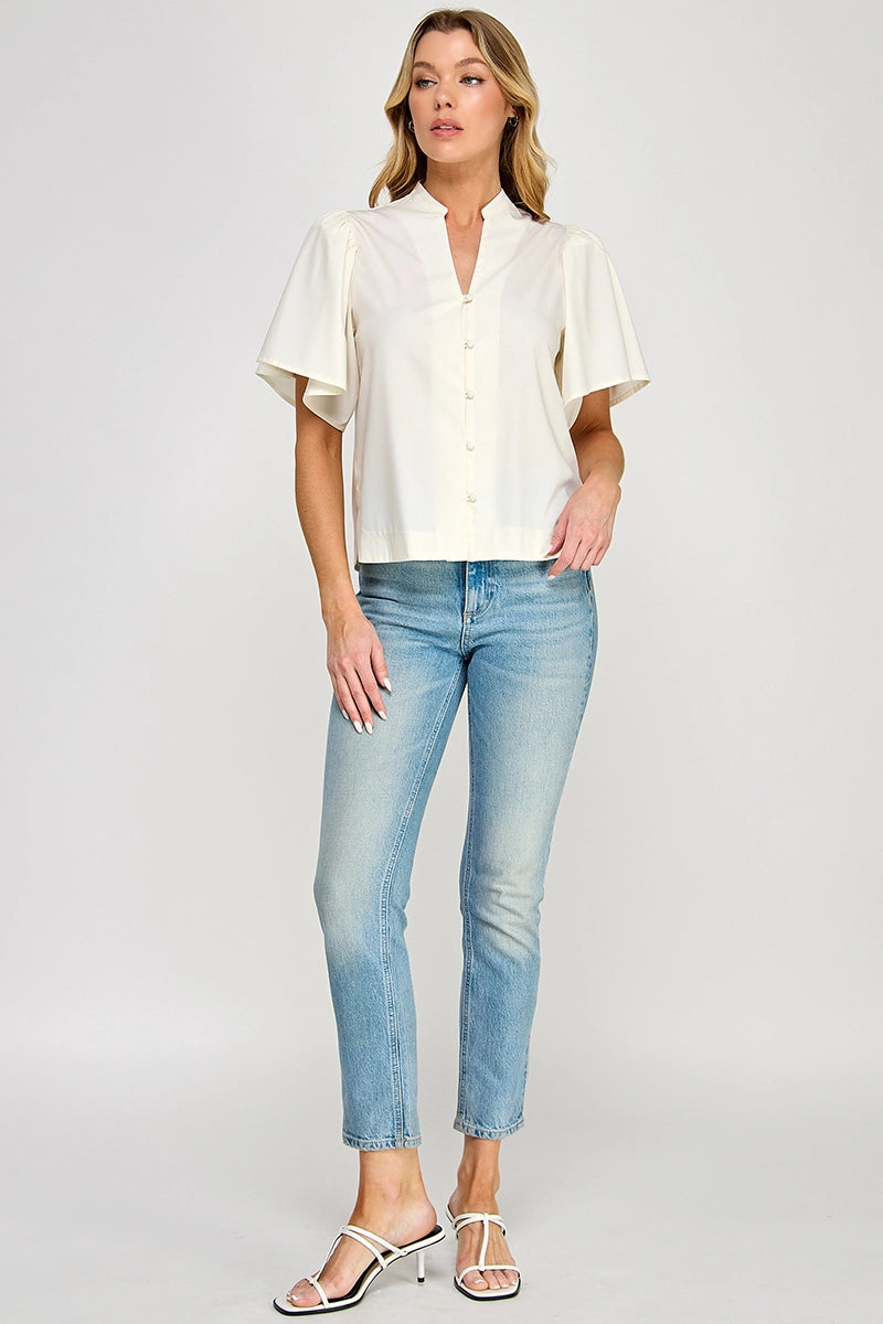 Laurel Poplin Top