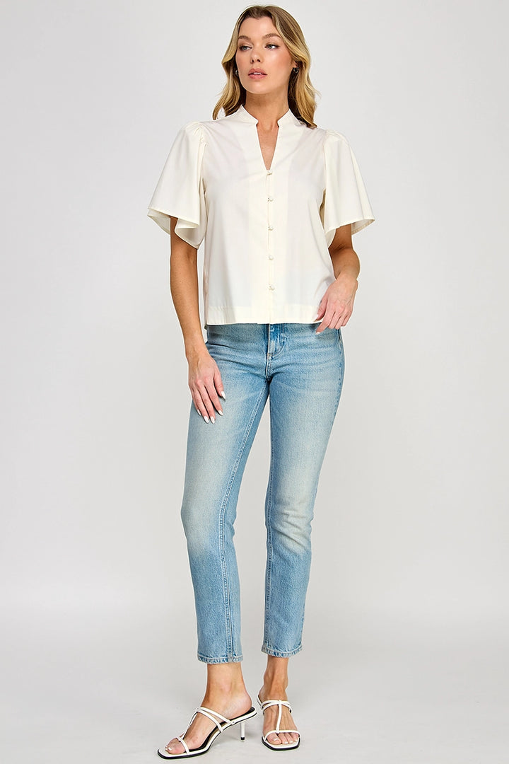 Laurel Poplin Top