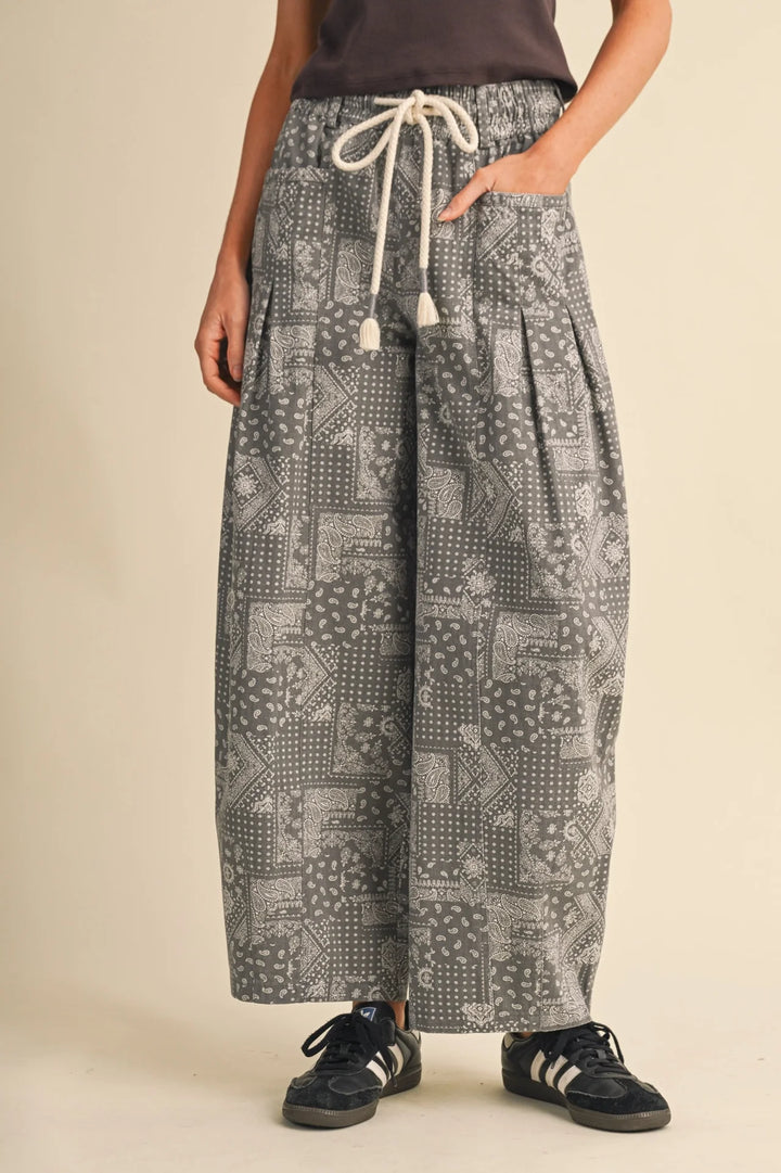 Arabella Pleated Barrel Pants