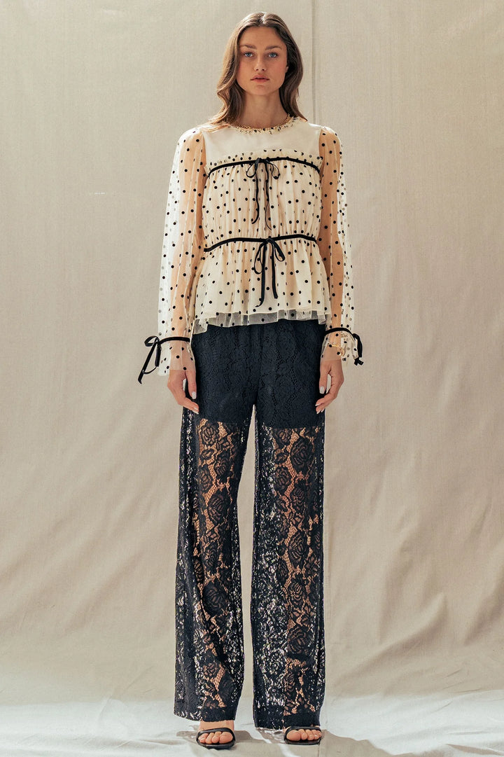 Millie Lace Wide Leg Pants
