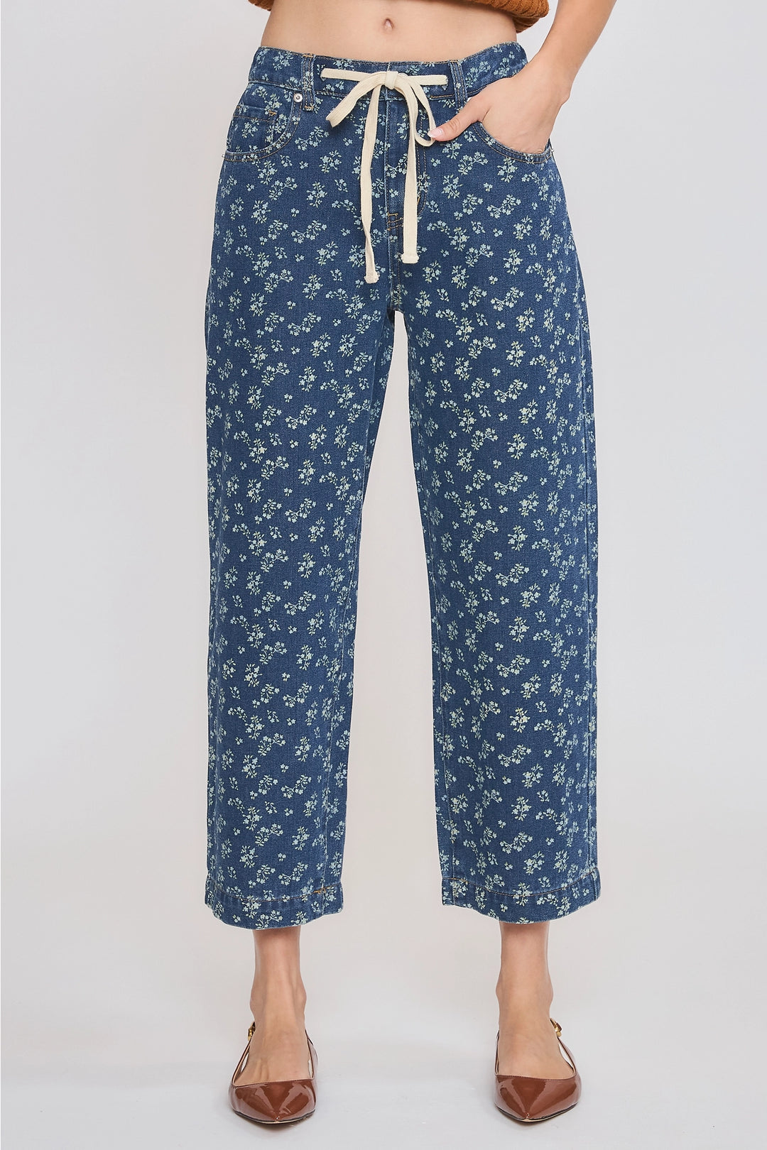 Daisy Tie Front Jeans
